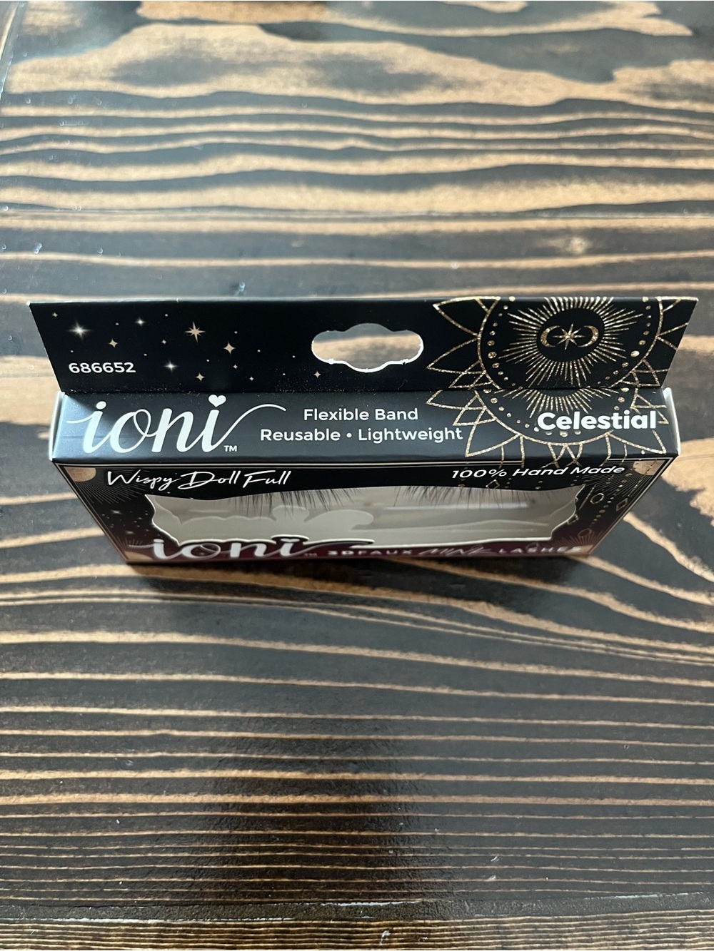 ioni Wispy Doll Full 3D Faux Mink Lashes - Black - Picture 2 of 3